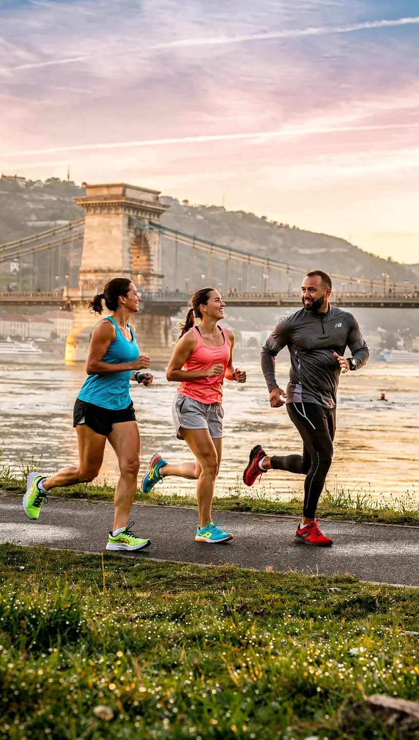 Futóedző, aki technikát tanít egy fiatal atlétának a pályán.