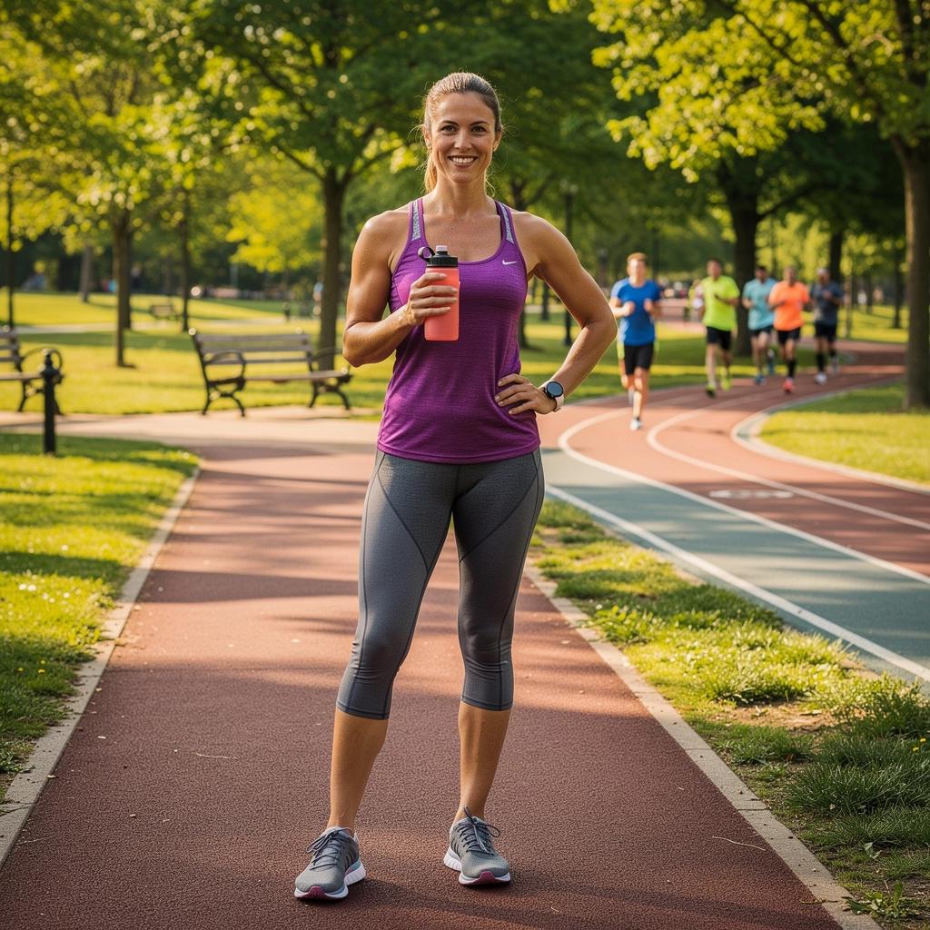 Futóverseny, ahol a résztvevők különböző sebességekkel haladnak.