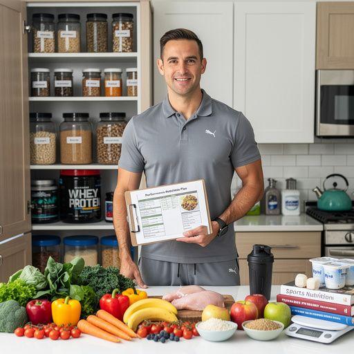 Csoportos edzés, ahol a futók stratégiákat beszélnek meg a verseny előtt.